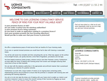 Tablet Screenshot of licenceconsultants.com